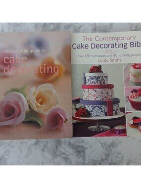 Cake Decorating Book Bundle Beginner to Advanced Baking Guide Set